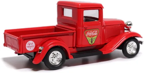 Vista 6 de Motor city classics Coca-Cola Diecast coleccionable 1934 Ford Pick-Up 'Refresh Your Guests' 1:43 Modelo a escala fundida a presión 443031