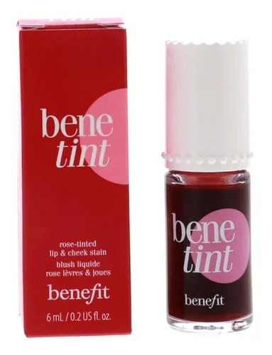 Vista 3 de Benefit Bene Tint Tinte de labios y mejillas teñido de rosa, 0.2 onzas líquidas