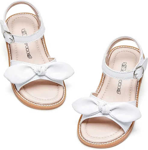 Vista 31 de Kiderence Sandalias de niña de las flores para niñas pequeñas, zapatos de Ck303 Oro