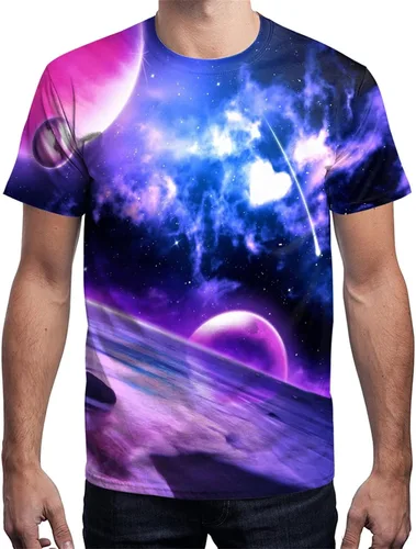 Vista 3 de Camisa Yasswete de manga corta, con estampado 3D