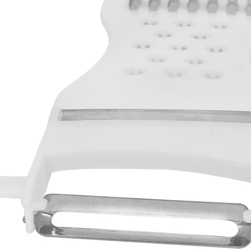Vista 3 de uxcell Frutas verduras Carota Multiusos Peeler Slicer Rallador Cortador Multifuncional Cortador Rojo Trituras Rallador Slicer Herramientas de Cocina