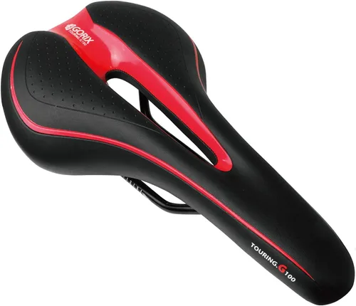 Vista 7 de Sillín GORIX para Bicicleta Cómodo con Cojín y Riel para Bicicleta de Montaña y Carretera para Hombres y Mujeres (GX-C19)