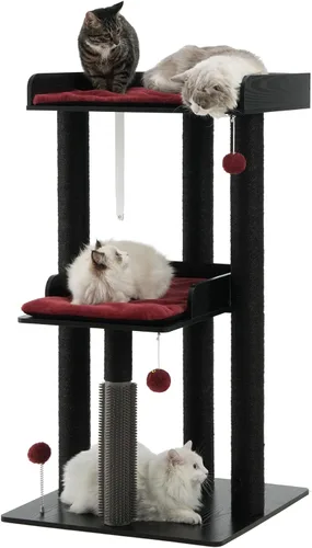Vista 12 de FourFurPets Árbol para gatos resistente, árbol de gato de 67.7 pulgadas para gatos de interior grande y adulto, torre moderna para gatos grandes