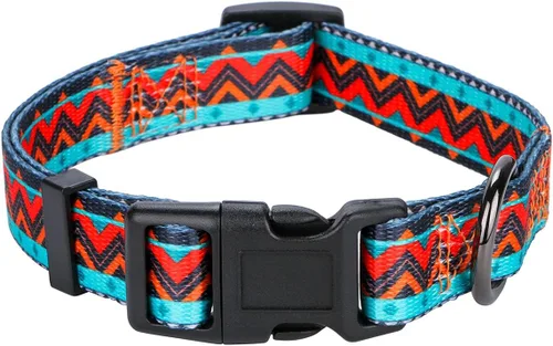 Vista 17 de Collar de perro para perros pequeños con patrón floral para hembras y perros, talla S A1_Girasol