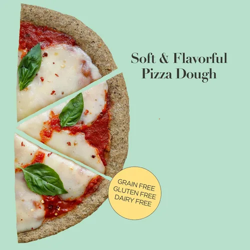 Vista 3 de Stellar Eats Mezcla para hornear masa de pizza sin granos, sin gluten, sin lácteos, a base de plantas, apta para paleo, sin azúcar añadida, a base