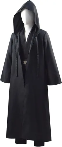 Vista 2 de Disfraz de Jedi para niños, túnica con capucha, disfraz de Halloween