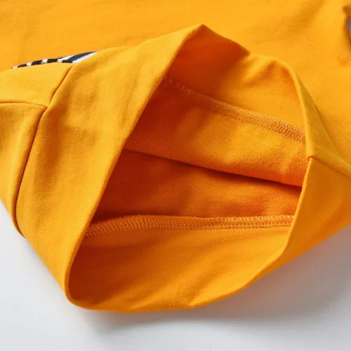 Vista 5 de Conjunto de sudadera con capucha de manga larga a rayas para bebés y niños pequeños