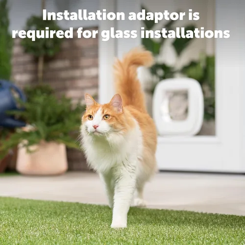 Vista 3 de Adaptador de instalación de puerta de gato grande de vidrio PetSafe, adaptador de montaje para la instalación de la nueva y mejorada puerta de gato