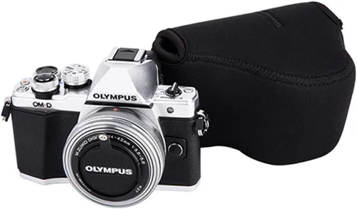 Vista 5 de JJC Funda de neopreno ultra ligera en negro para cámara, compatible con X-E4 X-T30 II X-T30 X-T20 X-T10 + lentes prime cortas, 18mm F1.4/ 27mm F2.8