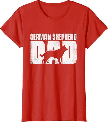 Vista 94 de Camiseta de pastor alemán para el día del padre del dueño de perros caninos, Negro