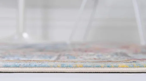 Vista 4 de Unique Loom Baracoa Collection - Alfombra Miramar (2' 2" x 3' 1", Celeste/Azul)