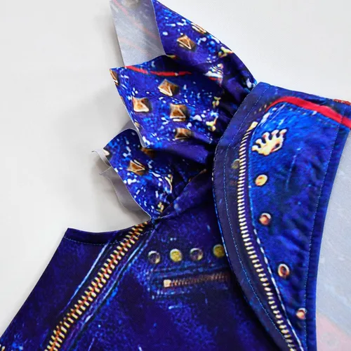 Vista 5 de VARWANEO Vestidos de disfraz de malla para niñas de 3 a 10 años, para fiesta de cumpleaños, tutú de tul