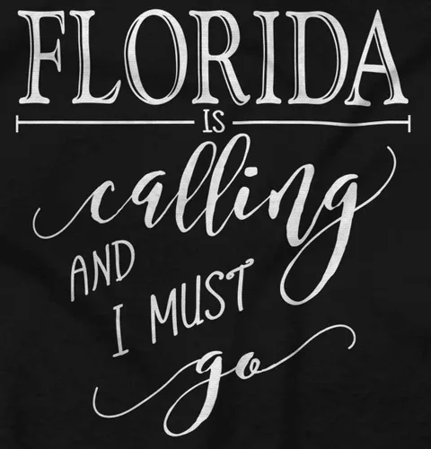 Vista 2 de Brisco Brands Sudadera con capucha Florida is Calling and I Must Go para mujer y hombre