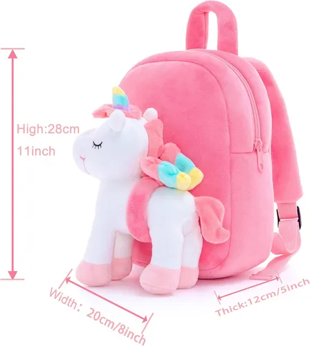 Vista 2 de Lazada - Mochila para niñas pequeñas, bolsa esponjosa para niñas