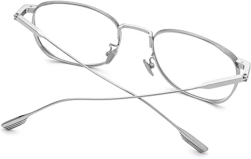 Vista 6 de FONEX Marco de lentes de titanio marco óptico de miopía para hombres y mujeres 8517