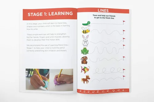 Vista 3 de Bright Autism Trace & Learn to Write Workbook – Fun Tracing Practice for Lines, Shapes, Numbers & Letters Preschool Handwriting Workbook to Build