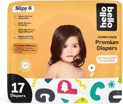 Vista 37 de Hello Bello Premium Pañales para bebé talla 1, 32 unidades de pañales desechables, extra absorbentes, hipoalergénicos con ajuste cómodo y seguro