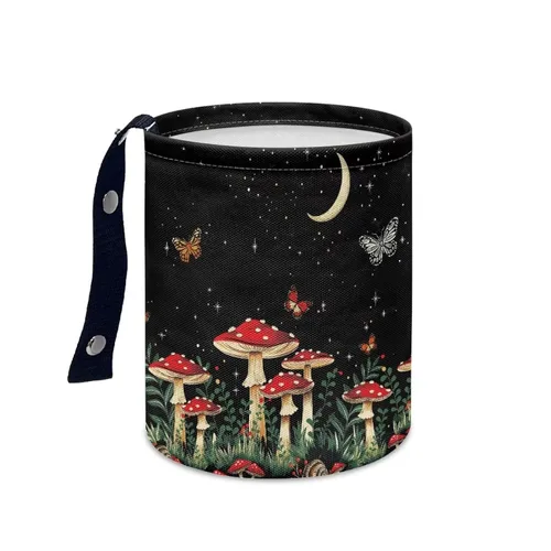 Vista 19 de American Flag Foldable Car Trash Can Small Hanging Car Garbage Can Car Trash Bag Wastebasket Garbage Storage Organizer Trash Bin
