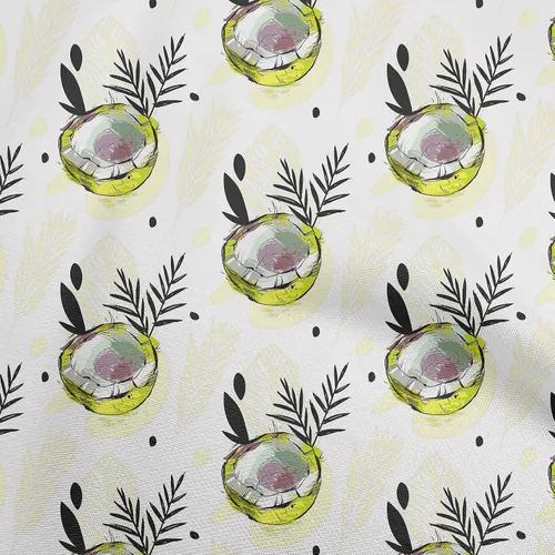 Vista 7 de oneOone Cotton Flex Brown Fabric Tropical Sewing Material Print Fabric By The Yard 40 Inch Wide-5K