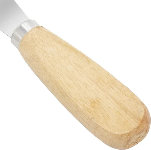 Vista 4 de Cuchillo de masilla, raspador de metal de 1 pulgada, cuchillos de mango de madera para paneles de yeso, calcomanías, papel de pared, parches