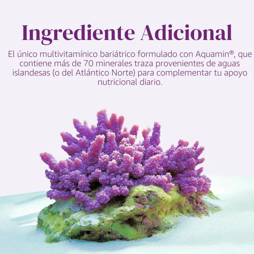 Vista 6 de BariMelts Multivitamínico bariátrico una vez al día con hierro, 60 comprimidos recubiertos fáciles de tragar (suministro para 2 meses)