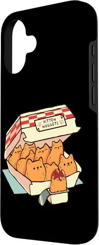 Vista 2 de iPhone 16 Kitten Nuggets Cute Fast Food Cat Shape Foodie Case
