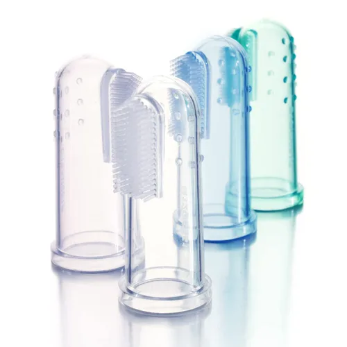 Vista 8 de Baby Buddy cepillo de dientes dedo de silicona, Total 1, Transparente