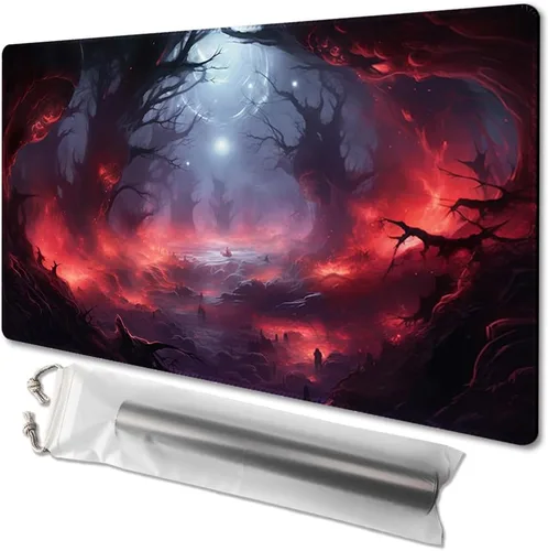 Vista 26 de MTG - Tapete de juego tamaño 24 x 14 pulgadas, bolsas de almacenamiento gratuitas, respaldo antideslizante, impresión, ideal para entusiastas