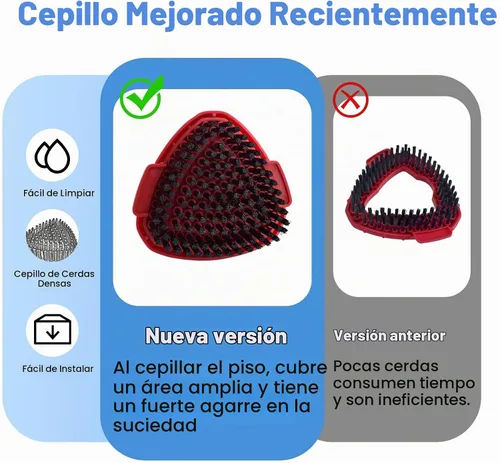 Vista 4 de Mango de trapeador para sistema O Cedar RinseClean de 2 tanques, cepillo de fregado y base de trapeador giratorio compatible con O-Cedar, asas