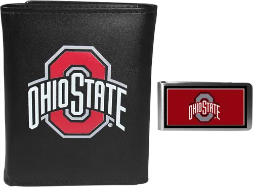 Vista 17 de Siskiyou Sports NCAA Unisex Tri-fold Wallet & Color Money Clip