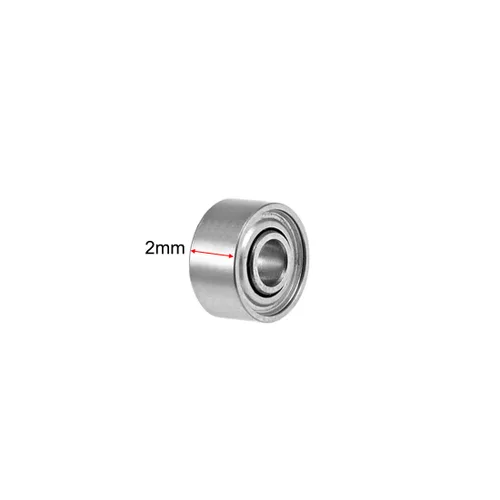 Vista 3 de uxcell 681XZZ Rodamientos rígidos de bolas de 0.059 in de diámetro interior de 0.157 in OD 0.079 in de diámetro doble de acero cromado blindado Z2