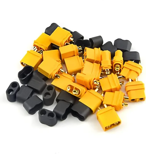 Vista 6 de 20 unidades (10 pares) XT60H bala hembra macho conectores con funda de protección de cable para batería DIY RC coche impresora 3D