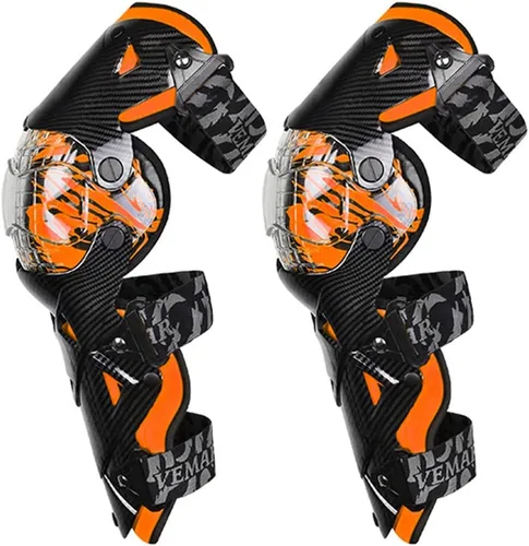Vista 14 de Rodilleras y espinilleras, equipo de protección de motocicleta para adultos, para evitar colisiones duras, motocross, carreras, rodilleras