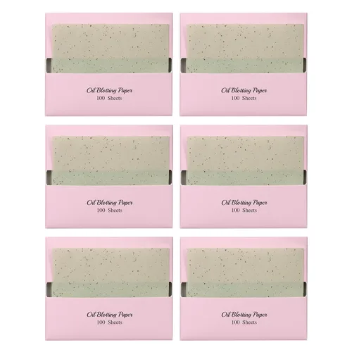 Vista 17 de [100 unidades + estuche de espejo] Hojas de secado de aceite de carbón de bambú natural para cara coreana con estuche de espejo