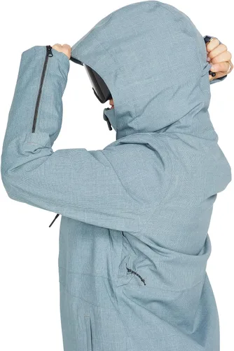 Vista 13 de Volcom Sherwin - Chaqueta de invierno con capucha aislada para snowboard y esquí para mujer