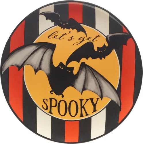 Vista 5 de Certified International Spooky Halloween - Plato de ensalada/postre de 8.75 pulgadas, multicolor, mediano, juego de 4