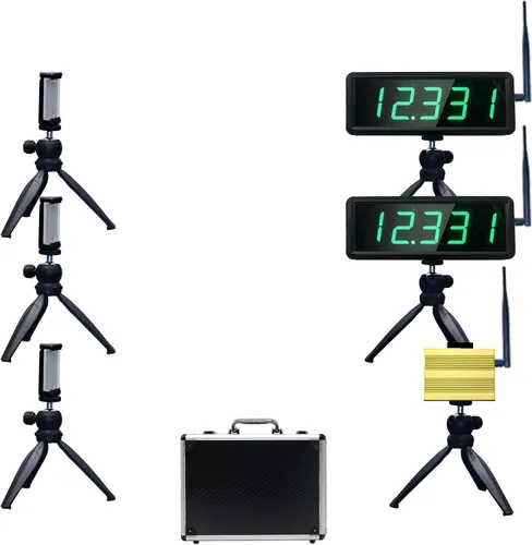 Vista 8 de YZ Laser Timer for Sprints, Laser Sprint System, Track Laser Timer Stopwatch, Lap/Speed Training/Track Field/Running/Football