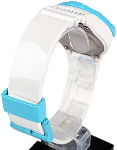 Vista 4 de Casio LRW200H-2BV Reloj de cuarzo de resina blanca con esfera blanca para mujer, Blanco, Reloj analógico, reloj de cuarzo