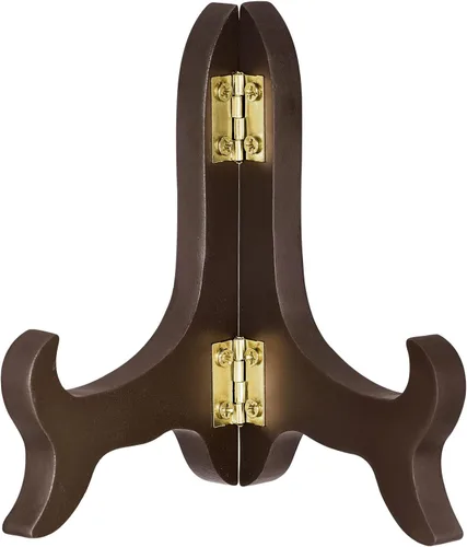 Vista 8 de uxcell Soporte de placa de caballete de 5", soporte de exhibición plegable de madera negro para marco de imagen decorativo
