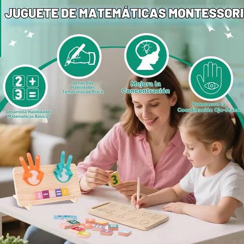 Vista 6 de Juguetes educativos Montessori, regalos de cumpleaños para niños de 3 a 6