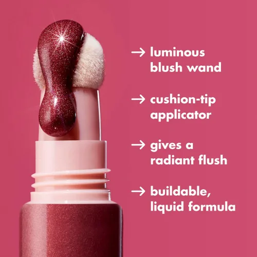 Vista 4 de e.l.f. Halo Glow Varita de Belleza para Rubor, Varita de Rubor Líquido para Mejillas Radiantes y Sonrojadas, Infundida con Escualano, Vegana y Libre