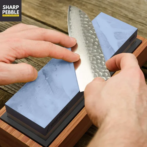 Vista 6 de Sharp Pebble Dos Lados 1000/6000 Grit Cuchillo Afilar Piedra y Carpintería Grano Dual Grit Afilar Piedras Grano 400 & 1000