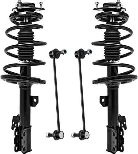 Vista 8 de Detroit Axle - Kit de 4 piezas RWD Puntales Delanteros Barras Estabilizadoras para Ford F-150 2021 2022 2023 2024, 2 Puntales con Resorte Helicoidal