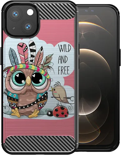 Vista 33 de CasesOnDeck - Funda compatible con Apple iPhone 13 Mini/iPhone 13 Mini, funda de diseño, delgada, negra, flexible, elegante, protección contra