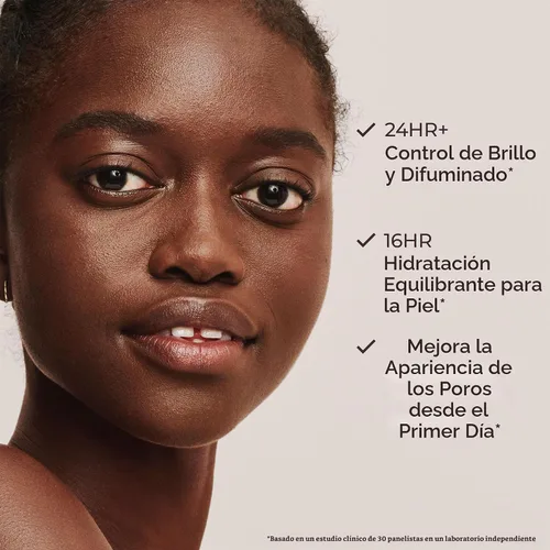 Vista 4 de Laura Mercier Hidratante con Color Mate Difuminado con SPF 30: Control de Brillo y Difuminado de 24+ Horas, Larga Duración, Cobertura Transparente a