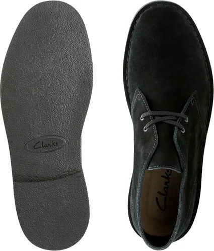 Vista 4 de Clarks Botas Chukka Bushacre 2 para hombre Ante negro