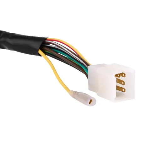 Vista 8 de Qiilu - Interruptor de manillar de motocicleta, 1 par de interruptor de montaje de manillar izquierdo y derecho de 7/8 pulgadas con bocina y control