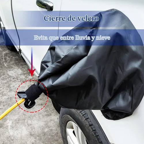 Vista 5 de Funda para puerto de cargador EV, cubierta para enchufe de cargador de auto eléctrico, impermeable al aire libre, protección contra nieve, lluvia