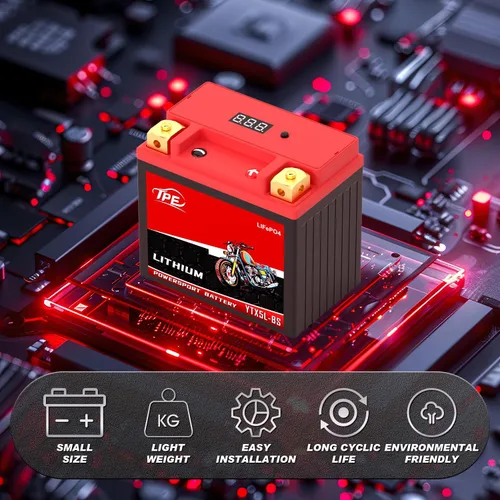 Vista 5 de TPE Litio Motocicleta DLF5L-BS 12V 3Ah LiFePO4 Ciclos de vida del sistema para ATV, UTV, Jet Ski, Scooter, Motocross