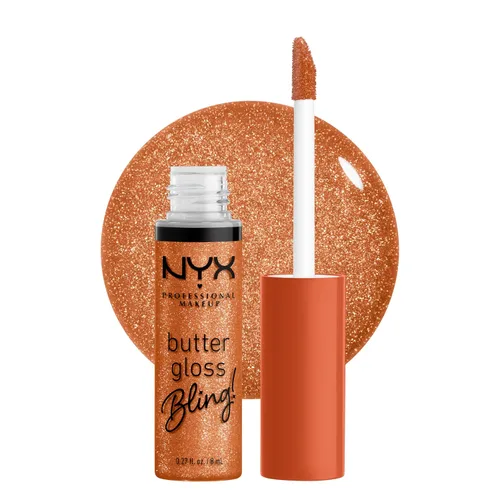 Vista 11 de NYX MAQUILLAJE PROFESIONAL Brillo de mantequilla, brillo de labios no pegajoso, - Eclair (rosa)